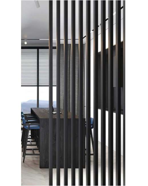 Hardwood Slat Room Divider – 2" x 4"