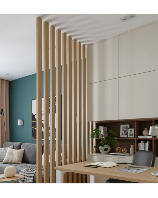 Hardwood Slat Room Divider – 2" x 4"