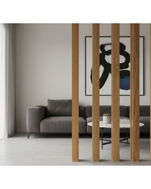 Hardwood Slat Room Divider – 2" x 4"