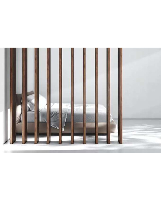 Hardwood Slat Room Divider – 2" x 4"