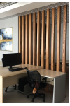 Hardwood Slat Room Divider – 2" x 5"