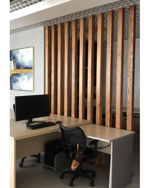 Hardwood Slat Room Divider – 2" x 5"