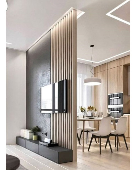 Hardwood Slat Room Divider – 2" x 4"