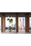 Hardwood Slat Room Divider – 2" x 4"