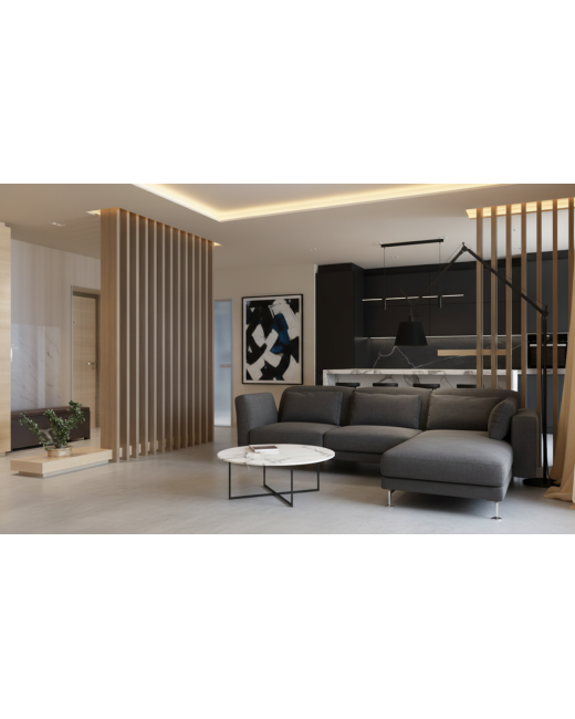 Hardwood Slat Room Divider – 2" x 4"