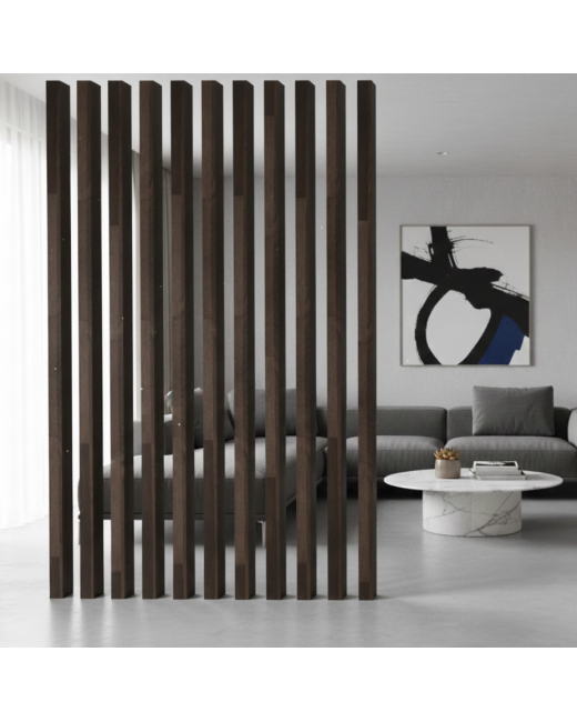 Hardwood Slat Room Divider – 2" x 4"