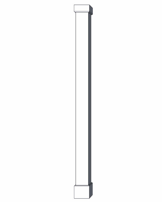 10" Classic Square PVC Column