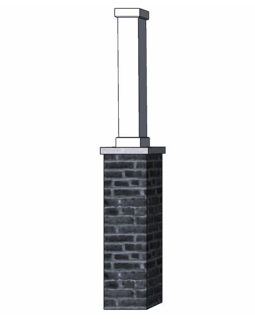 10" Classic Square PVC Column