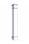 12" Classic Square PVC Column