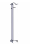 12" Classic Square PVC Column
