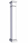 12" Classic Square PVC Column