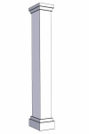 12" Classic Square PVC Column