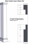 12" Classic Square PVC Column