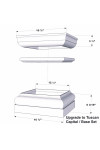 12" Classic Square PVC Column