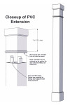 6" Classic Square PVC Column