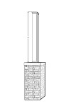 6" Classic Square PVC Column