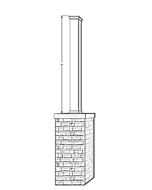 6" Classic Square PVC Column