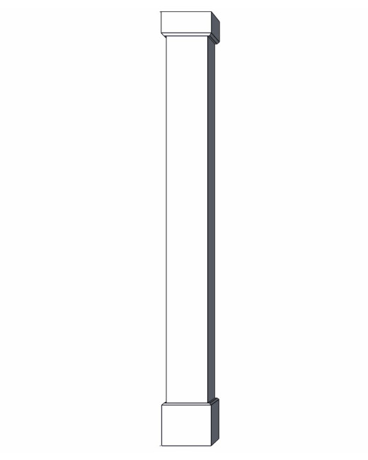 8" Classic Square PVC Column