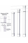 8" Classic Square PVC Column