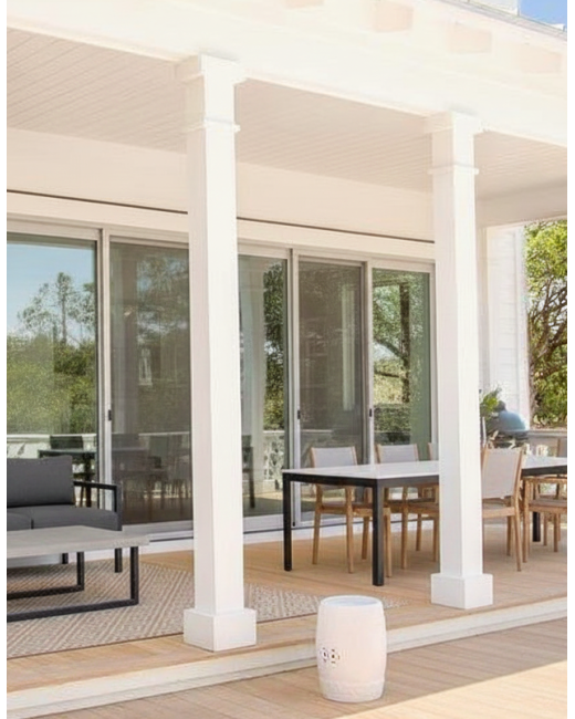 12" Classic Square PVC Column
