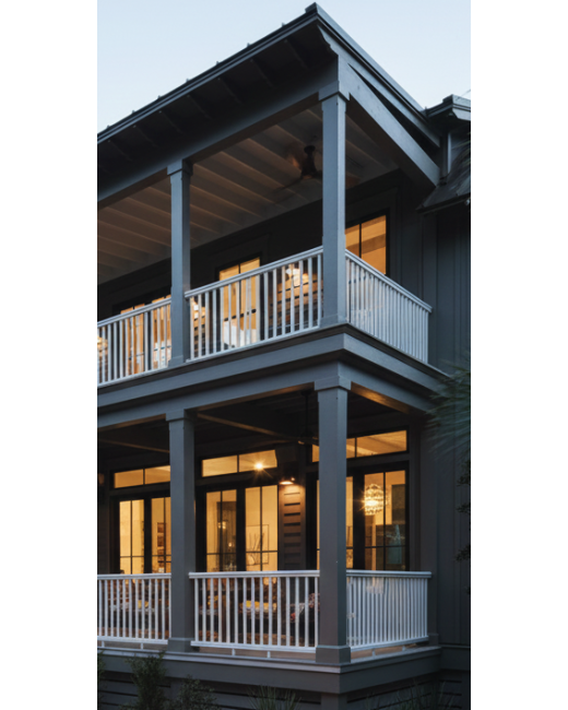 12" Classic Square PVC Column