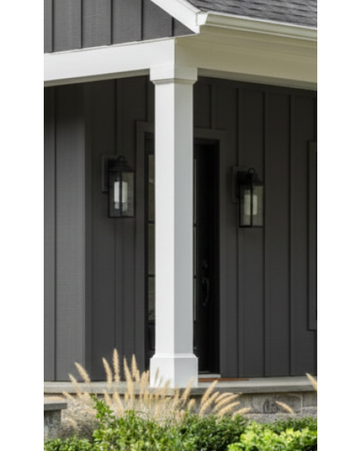 12" Classic Square PVC Column