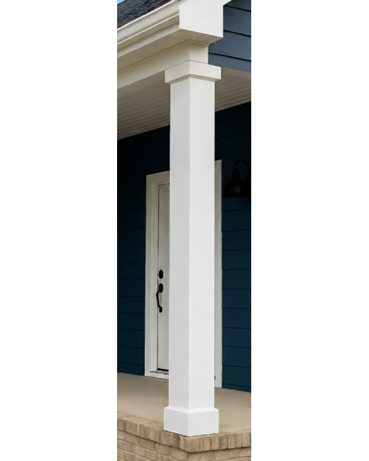 10" Classic Square PVC Column
