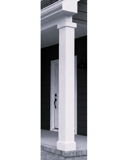 10" Classic Square PVC Column