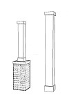 12" Classic Square PVC Column