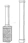 10" Classic Square PVC Column