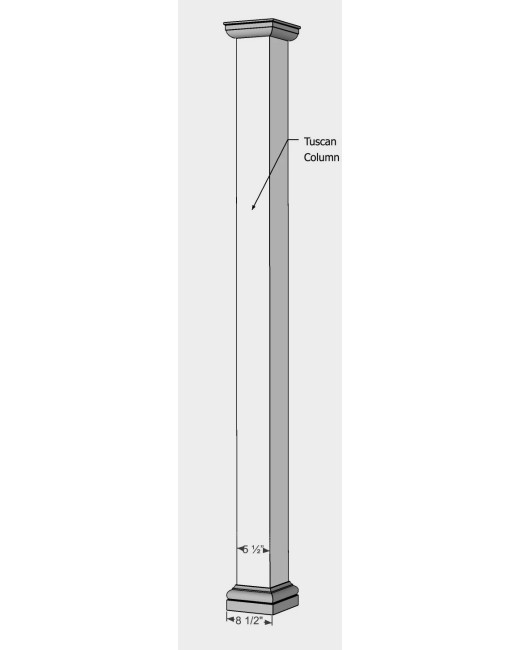 6" Fiberglass Porch Column