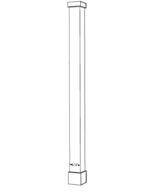 6" Fiberglass Porch Column