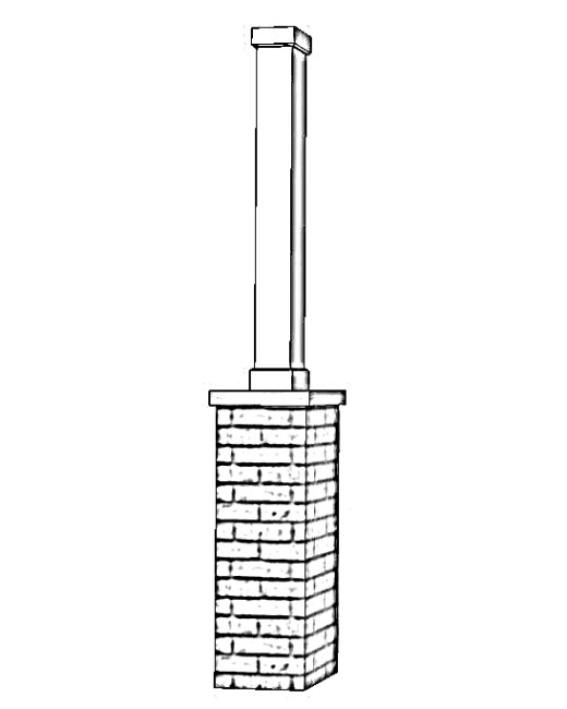 6" Fiberglass Porch Column