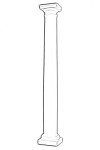 14" Round Tapered FRP Column