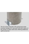 10" Round Tapered FRP Column