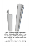 8" FLUTED Round Tapered FRP Column