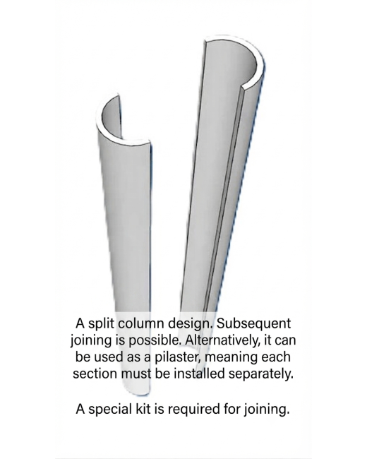 8" FLUTED Round Tapered FRP Column