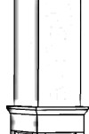 8" Square Fiberglass Column