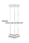 8" Square Fiberglass Column