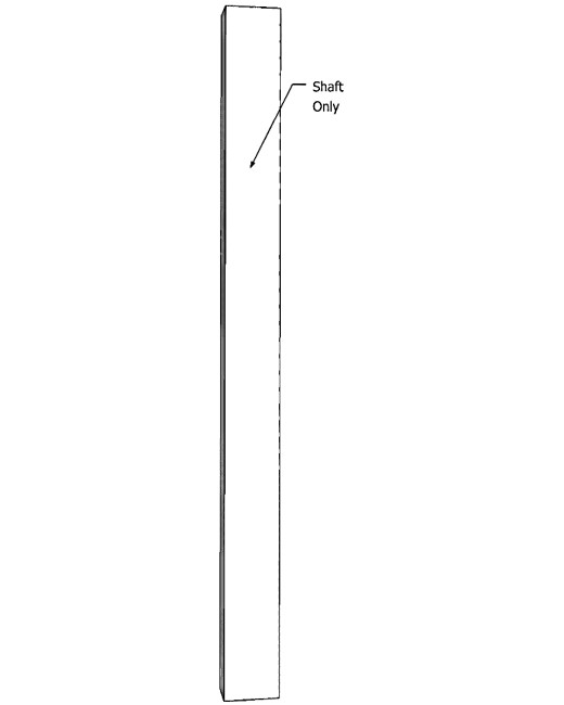 8" Square Fiberglass Column