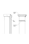 Fiberglass Pedestal Column - 8"