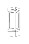 Fiberglass Pedestal Column - 8"