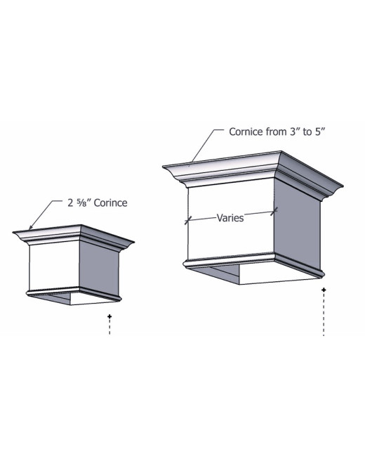 14" Fluted Column Wrap