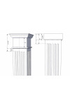 14" Fluted Column Wrap