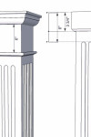 12" Fluted Column Wrap
