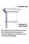 10" Fluted Column Wrap