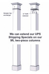 10" Fluted Column Wrap
