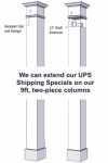 10" Fluted Column Wrap