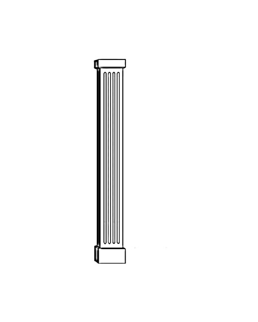 10" Fluted Column Wrap
