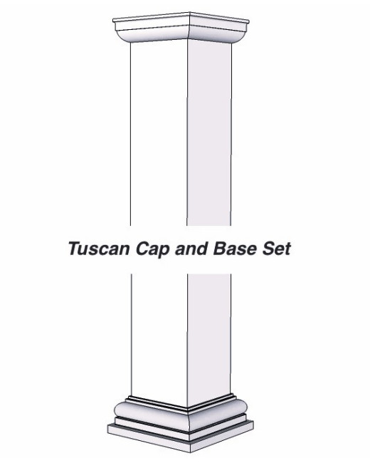 10" Fluted Column Wrap